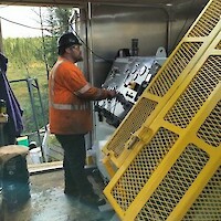 Drilling at Love Lake