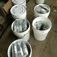 Samples packaged for shipping